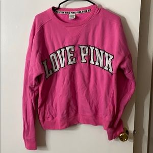 PINK crew neck sweater